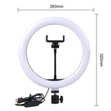 Video Light Dimmable LED Selfie Ring Light USB ring lamp Photography Light with Phone Holder 2M tripod stand for Makeup Youtube - Snapmart.store