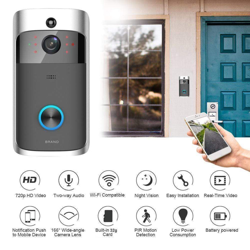 Wifi Wireless Doorbell Smart Video Camera - Snapmart.store