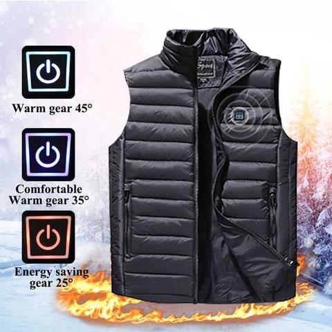 FLEXIBLE USB RECHARGEABLE INFRARED HEATING VEST - Snapmart.store