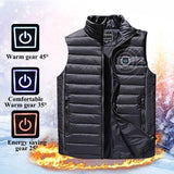 FLEXIBLE USB RECHARGEABLE INFRARED HEATING VEST - Snapmart.store