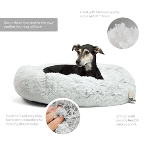 Calming Shag Vegan Fur Donut Cuddler -  36"x36" - Snapmart.store