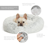 Calming Shag Vegan Fur Donut Cuddler - 23"x23" - Snapmart.store