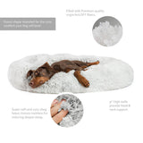 Calming Shag Vegan Fur Donut Cuddler - 45"x45" - Snapmart.store