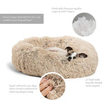 Calming Shag Vegan Fur Donut Cuddler - 23"x23" - Snapmart.store