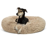 Calming Shag Vegan Fur Donut Cuddler -  36"x36" - Snapmart.store