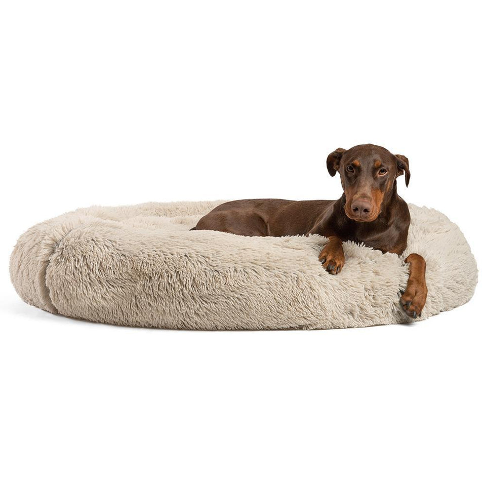 Calming Shag Vegan Fur Donut Cuddler - 45"x45" - Snapmart.store