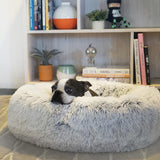 Calming Shag Vegan Fur Donut Cuddler - 23"x23" - Snapmart.store