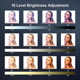 Video Light Dimmable LED Selfie Ring Light USB ring lamp Photography Light with Phone Holder 2M tripod stand for Makeup Youtube - Snapmart.store
