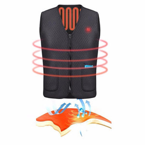 FLEXIBLE USB RECHARGEABLE INFRARED HEATING VEST - Snapmart.store