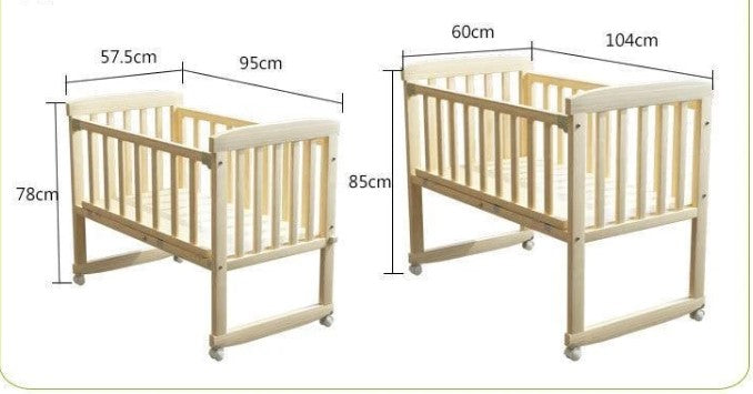 2 in 1 baby  sleep crib baby bed cradle - Snapmart.store