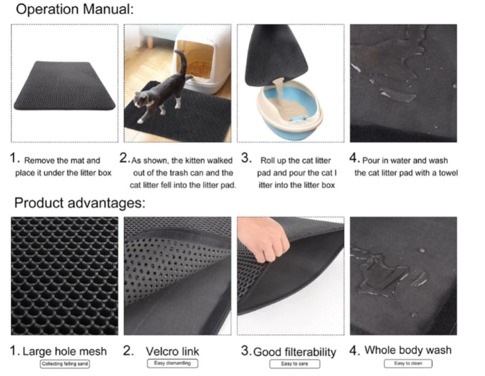 Waterproof Pet Mat For Dog Cat Solid Color Silicone Pet Food Pad Pet Bowl Drinking Mat Dog Feeding Placemat Easy Washing - Snapmart.store