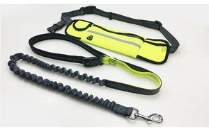 Handsfree Bungee Dog Leash with Waist Bag - Snapmart.store