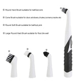 Household Cleaner Brush 4 in1 Electric Sonic Scrubber - Snapmart.store