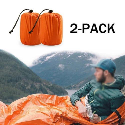 Outdoor Emergency Sleeping Bag (2Pcs) - Snapmart.store