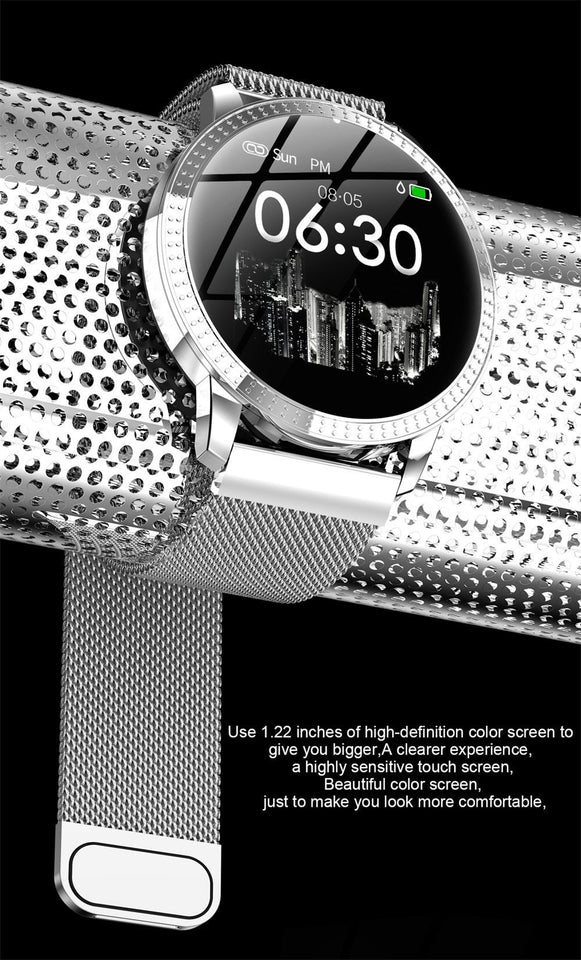 Smart Watch Waterproof Blood Pressure Monitor For Men Women - Snapmart.store
