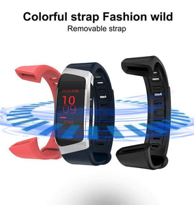 E18 Smart Band - Heart Rate Monitor, Sport Bracelet IP67 Waterproof Fitness Tracker - Snapmart.store