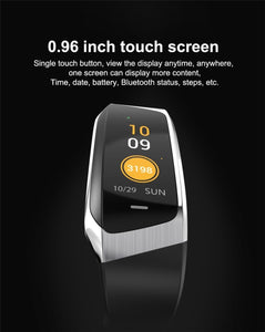 E18 Smart Band - Heart Rate Monitor, Sport Bracelet IP67 Waterproof Fitness Tracker - Snapmart.store