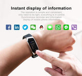 E18 Smart Band - Heart Rate Monitor, Sport Bracelet IP67 Waterproof Fitness Tracker - Snapmart.store