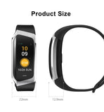 E18 Smart Band - Heart Rate Monitor, Sport Bracelet IP67 Waterproof Fitness Tracker - Snapmart.store