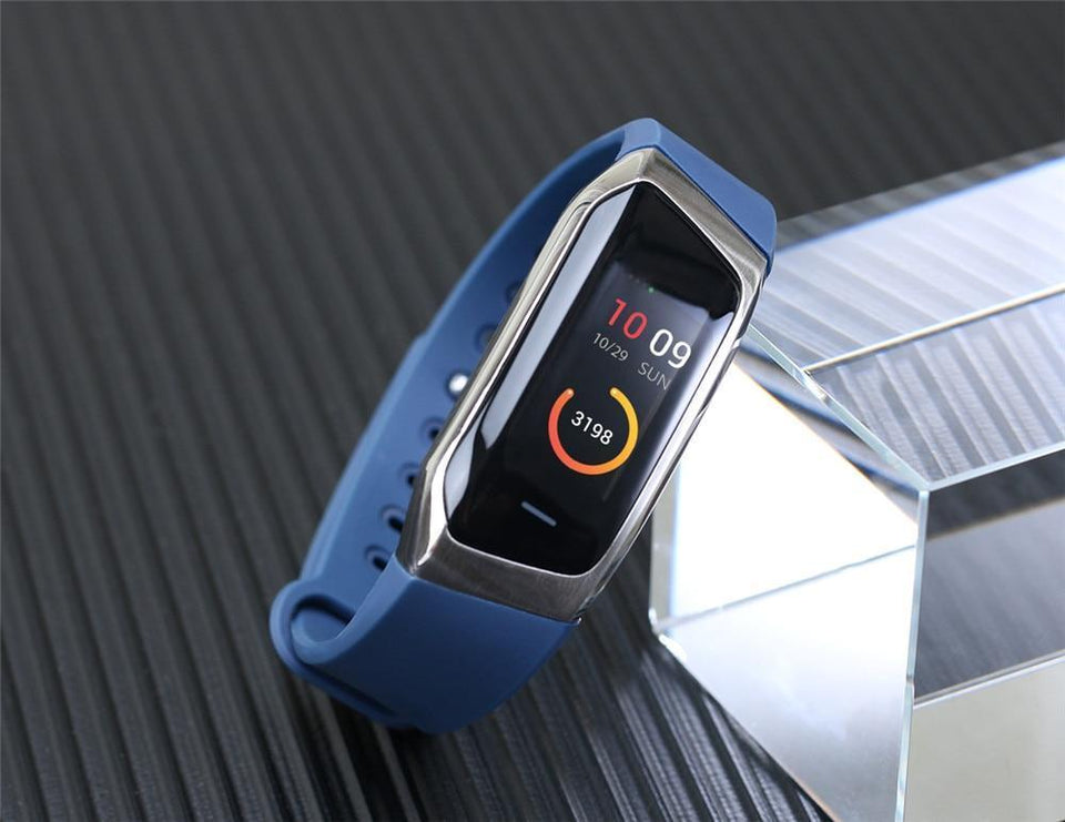 E18 Smart Band - Heart Rate Monitor, Sport Bracelet IP67 Waterproof Fitness Tracker - Snapmart.store