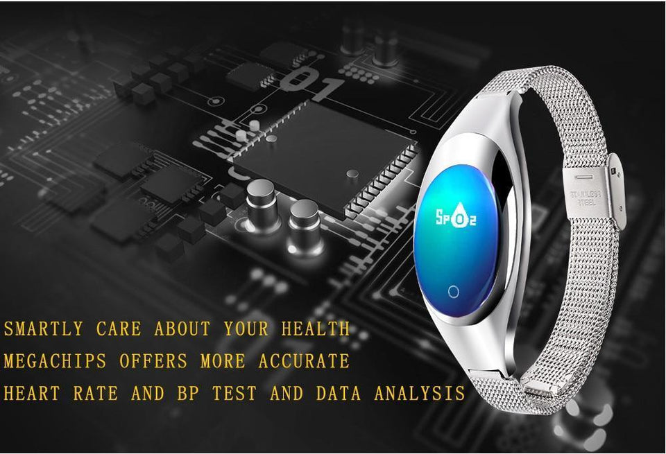 Smart Watch - Blood Pressure Heart Rate Monitor, Fitness Tracker, Pedometer. - Snapmart.store