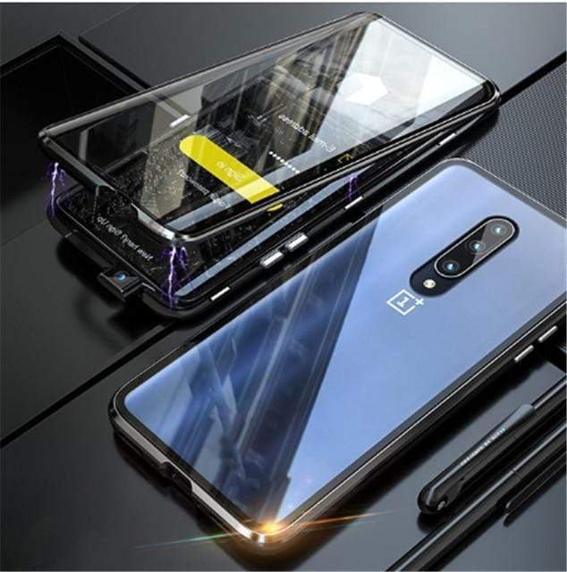 Ultra Magnetic Adsorption Phone Case Metal Edge Cover For OnePlus 6, 6T, 7, 7 Pro. - Snapmart.store