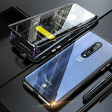 Magnetic Case For One plus 7 Pro Double Glass Oneplus7 7 Pro Case Full Protective Cover Front Tempered Glass screen Protector - Snapmart.store