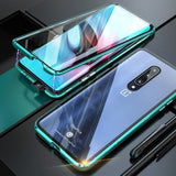 Magnetic Case For One plus 7 Pro Double Glass Oneplus7 7 Pro Case Full Protective Cover Front Tempered Glass screen Protector - Snapmart.store