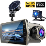 Dash Cam Dual Lens Car DVR Vehicle Camera Full HD 1080P - Snapmart.store