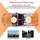 Dash Cam Dual Lens Car DVR Vehicle Camera Full HD 1080P - Snapmart.store