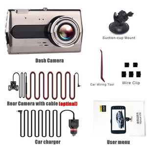 Dash Cam Dual Lens Car DVR Vehicle Camera Full HD 1080P - Snapmart.store