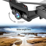 Global Drone FPV Selfie Dron Foldable Drone with Camera HD Wide Angle Live Video - Snapmart.store