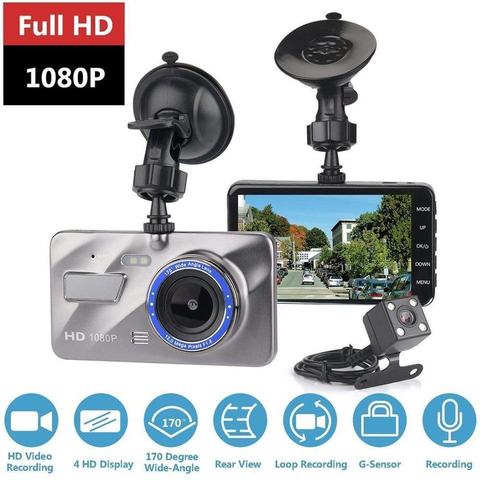 Front and Rear Dual Car Dash Cam Surveillance - Snapmart.store