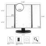 LED Touch Screen Makeup Mirror - Snapmart.store