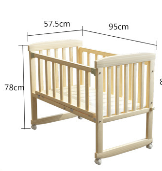 2 in 1 baby  sleep crib baby bed cradle - Snapmart.store