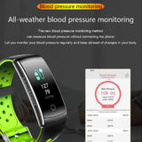 Smart Bracelet Heart Rate Monitor Waterproof Fitness Tracker Bluetooth Watch Band - Snapmart.store
