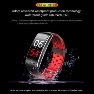 Smart Bracelet Heart Rate Monitor Waterproof Fitness Tracker Bluetooth Watch Band - Snapmart.store