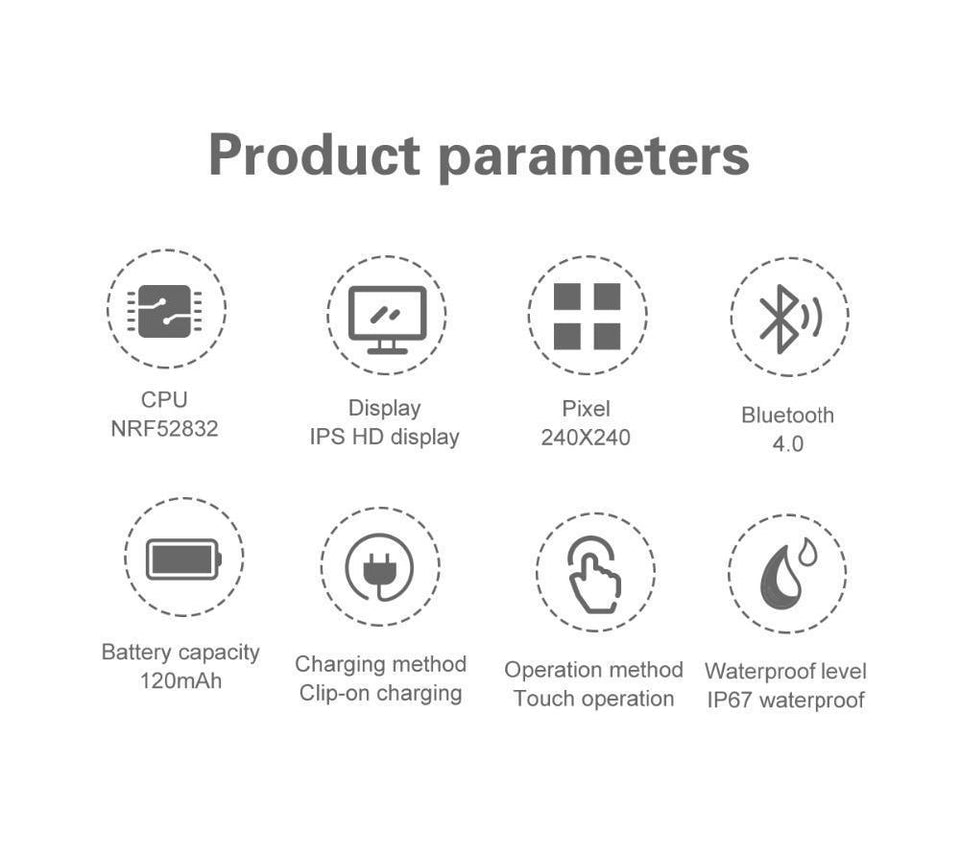 Smart Watch Waterproof Blood Pressure Monitor For Men Women - Snapmart.store