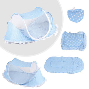 Baby Crib Bed With Mattress Pillow Set - Snapmart.store