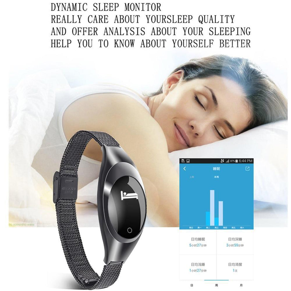 Smart Watch - Blood Pressure Heart Rate Monitor, Fitness Tracker, Pedometer. - Snapmart.store