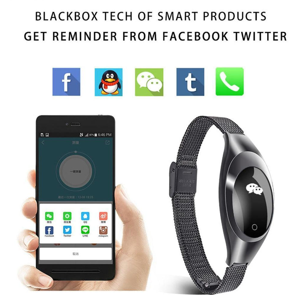 Smart Watch - Blood Pressure Heart Rate Monitor, Fitness Tracker, Pedometer. - Snapmart.store