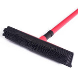 Miracle Broom 3-in-1 Bristles Sweeper Squeegee Scratch Free Bristle Broom for Pet Cat Dog Hair Carpet Hardwood Windows - Snapmart.store