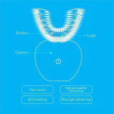 Sonic Automatic Toothbrush Ultrasonic 360 - Snapmart.store