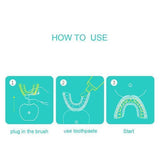 Sonic Automatic Toothbrush Ultrasonic 360 - Snapmart.store