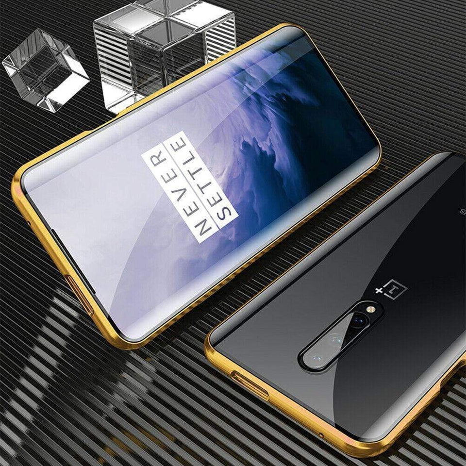 Ultra Magnetic Adsorption Phone Case Metal Edge Cover For OnePlus 6, 6T, 7, 7 Pro. - Snapmart.store