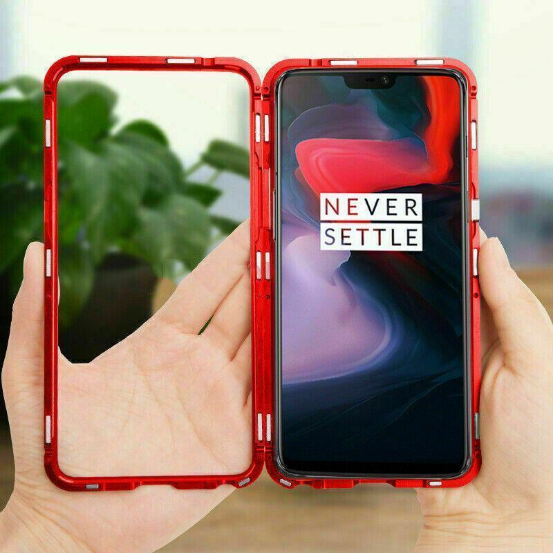 Ultra Magnetic Adsorption Phone Case Metal Edge Cover For OnePlus 6, 6T, 7, 7 Pro. - Snapmart.store