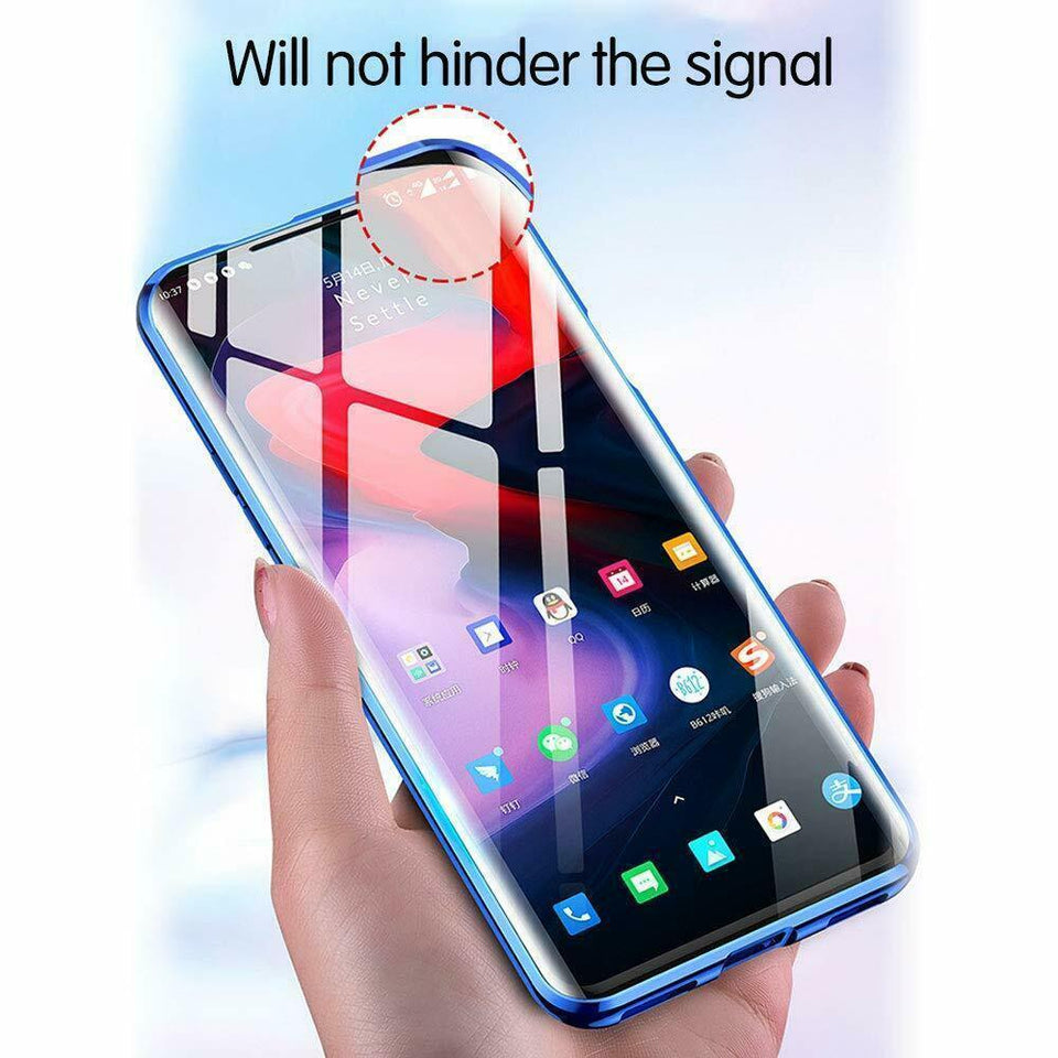 Ultra Magnetic Adsorption Phone Case Metal Edge Cover For OnePlus 6, 6T, 7, 7 Pro. - Snapmart.store