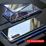 360° Magnetic Case For Samsung S10 Plus S9 Note 10 + Double Sided Tempered Glass - Snapmart.store