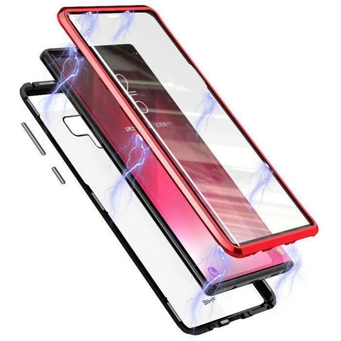 360° Magnetic Case For Samsung S10 Plus S9 Note 10 + Double Sided Tempered Glass - Snapmart.store