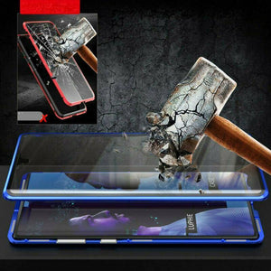 360° Magnetic Case For Samsung S10 Plus S9 Note 10 + Double Sided Tempered Glass - Snapmart.store